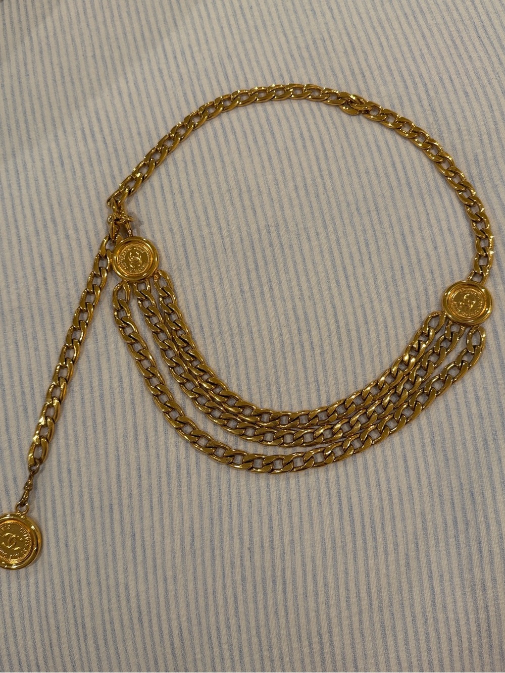 CHANEL Gold Chain Belt